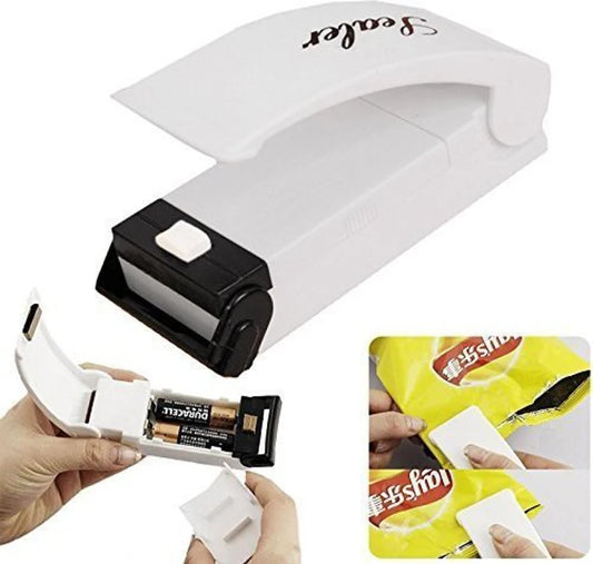 Mini portable handy plastic bag sealer